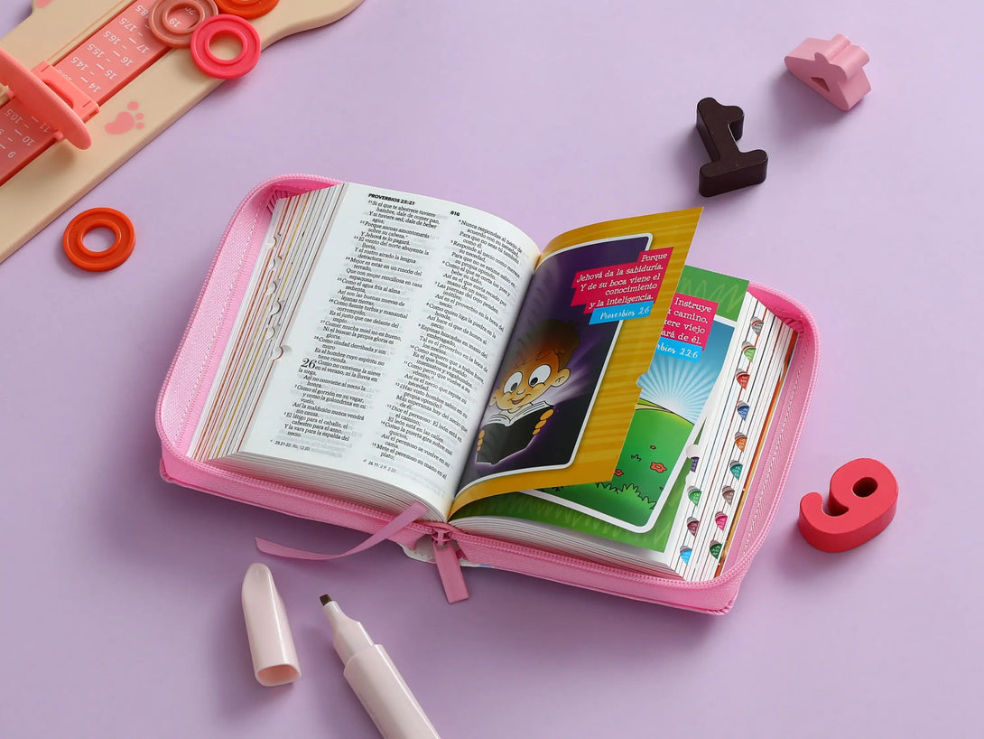 Biblia Mi Gran Viaje 025cti RVR60 imitación piel rosa