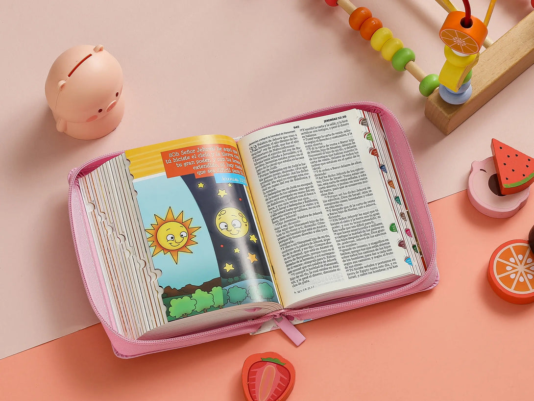 Biblia Mi Gran Viaje 025cti RVR60 imitación piel rosa