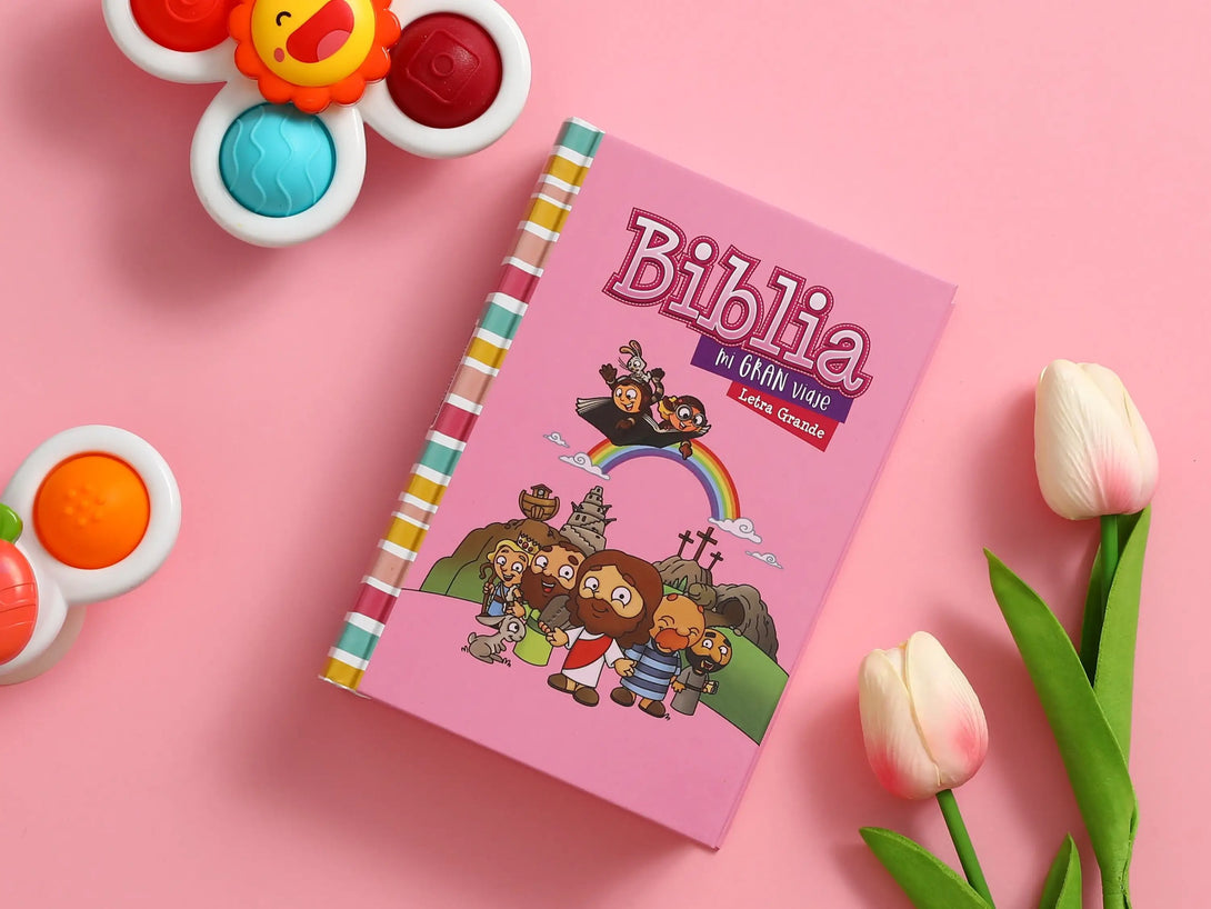 Biblia Mi Gran Viaje 045 RVR60 Tapa Dura Rosa - Biblias