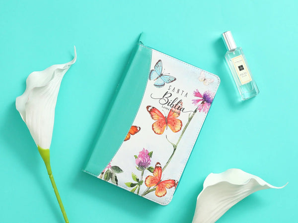 Biblia RVR065LG czti CP floral/mariposa - Biblias