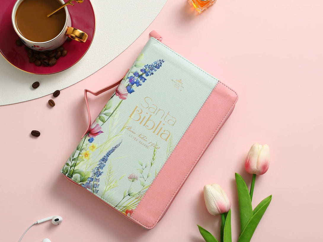 Biblia RVR065LG czti CP PJR Pretty Coral - Biblias