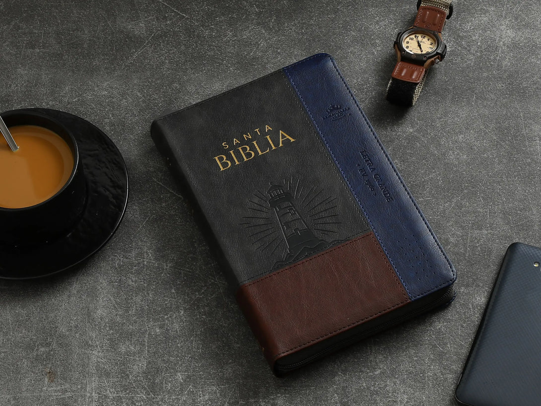 Biblia RVR065LG czti PJR Inspiración Marrón/Gris/Azul