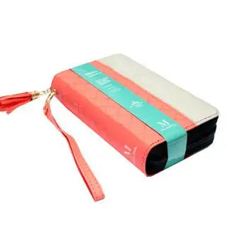 Biblia RVR60 015cz Horizonte Coral/gris claro - Biblias