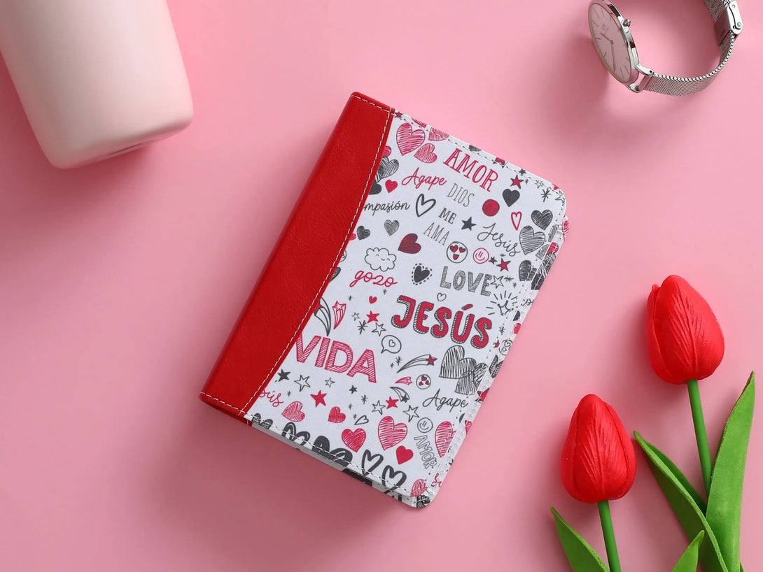 Biblia RVR60 024ti PJR - Palabras de Vida. Amor rojo.
