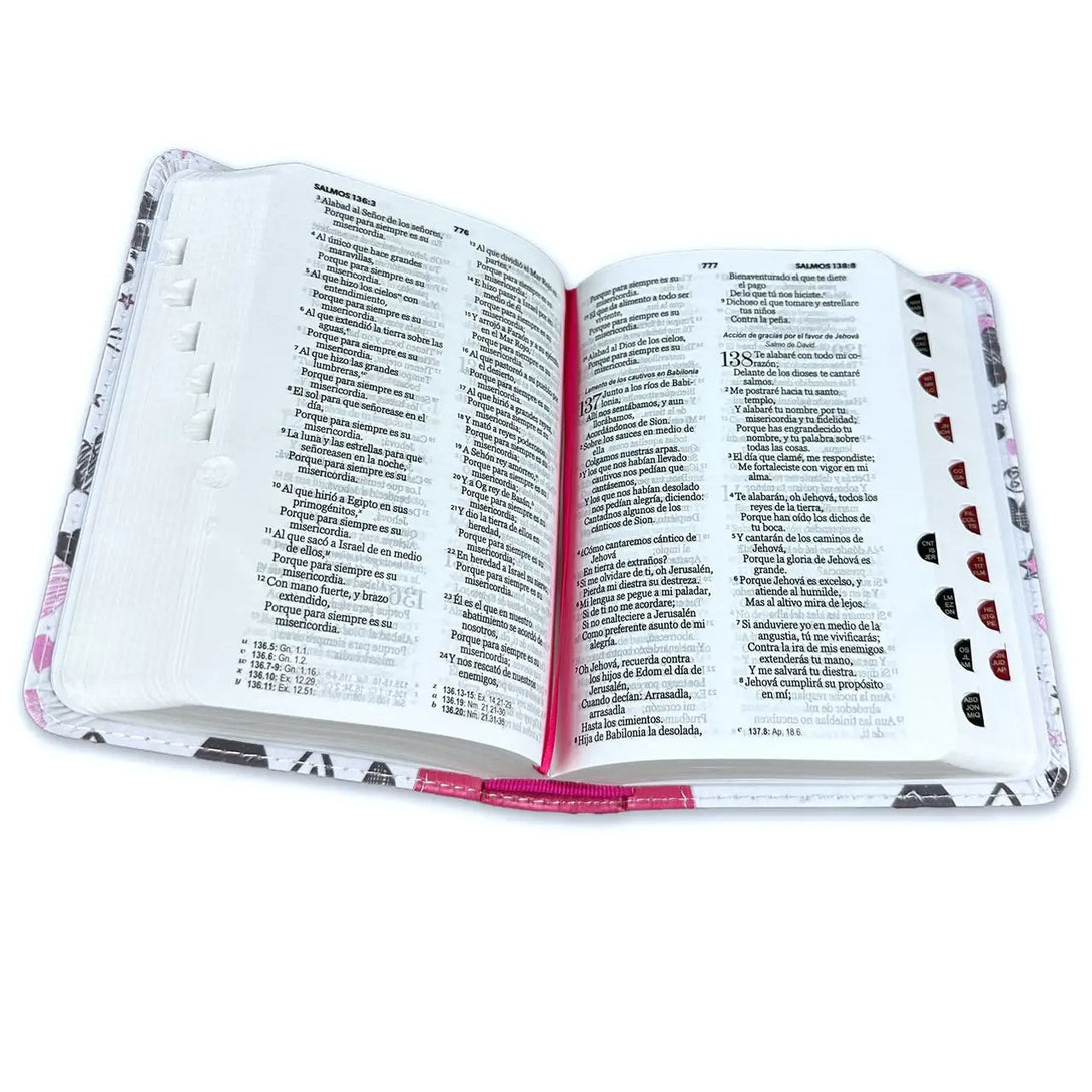 Biblia RVR60 024ti PJR - Palabras de Vida. Amor rosa