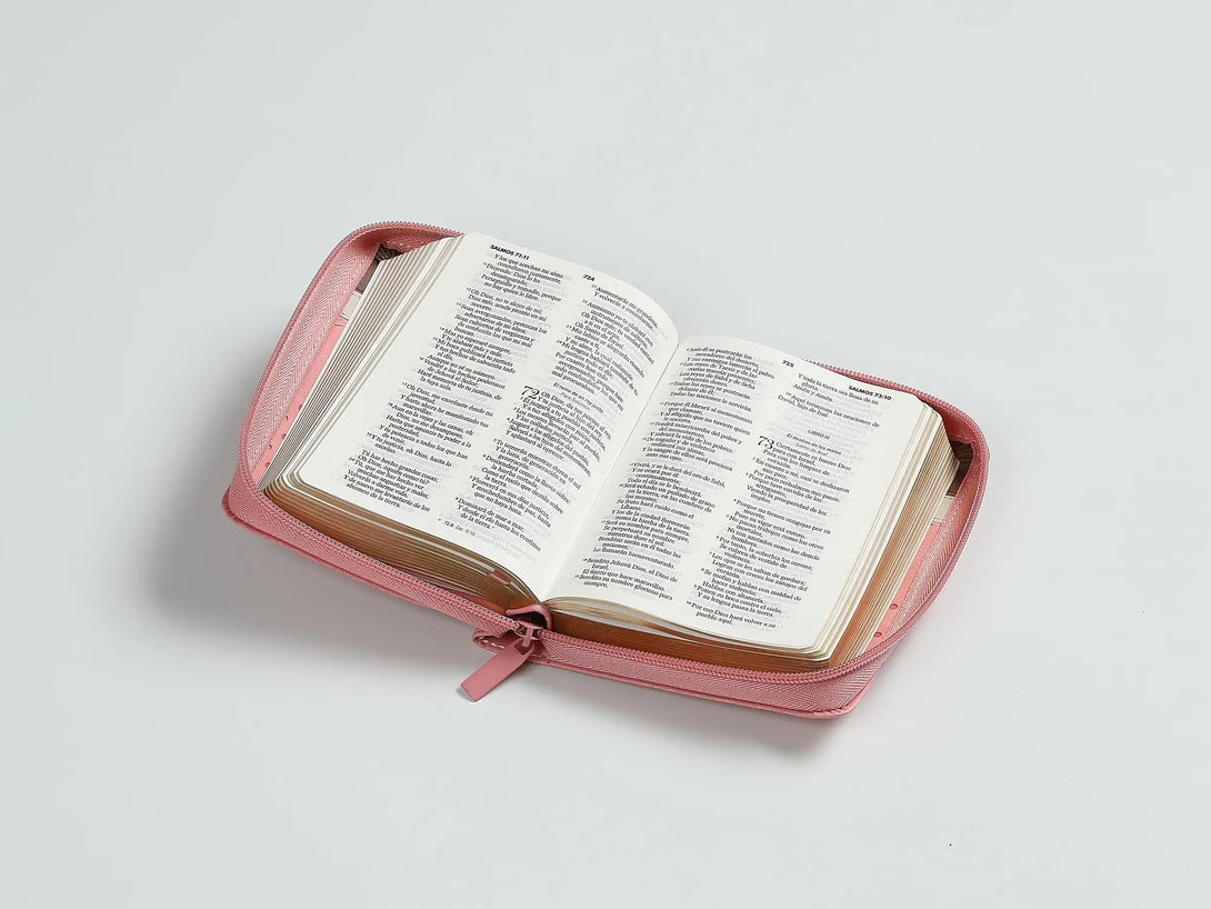Biblia RVR60 025 cz PJR Primor Café/Beige/Rosa con flores