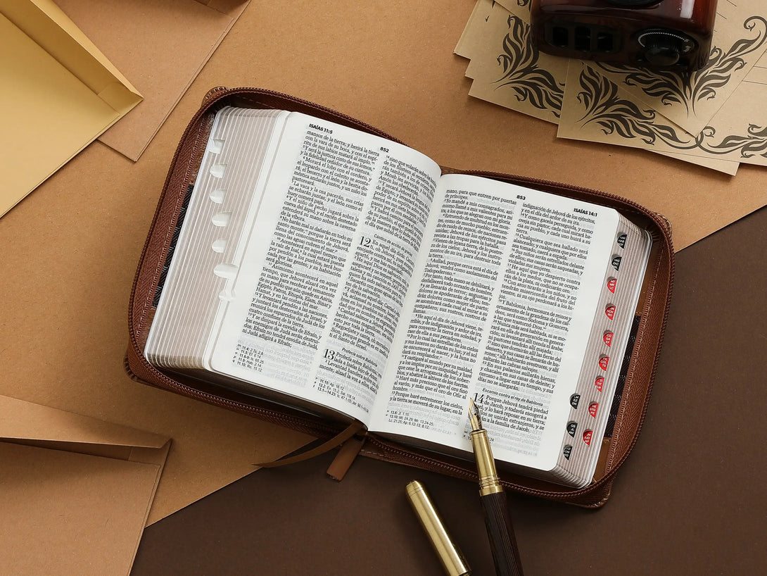 Biblia RVR60 025czti Abba Classic café/café - Biblias
