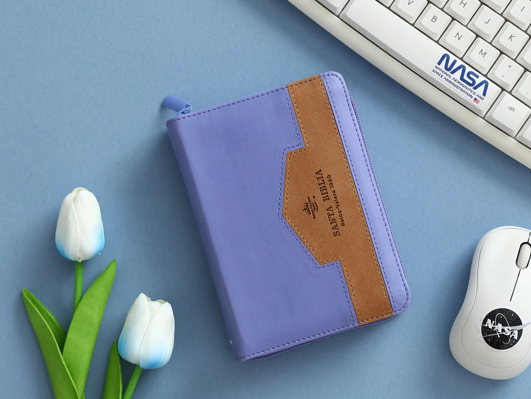 Biblia RVR60 025czti Elegante Lila/café - Biblias