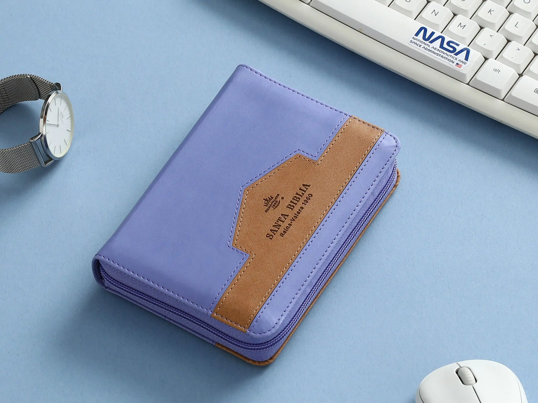 Biblia RVR60 025czti Elegante Lila/café - Biblias