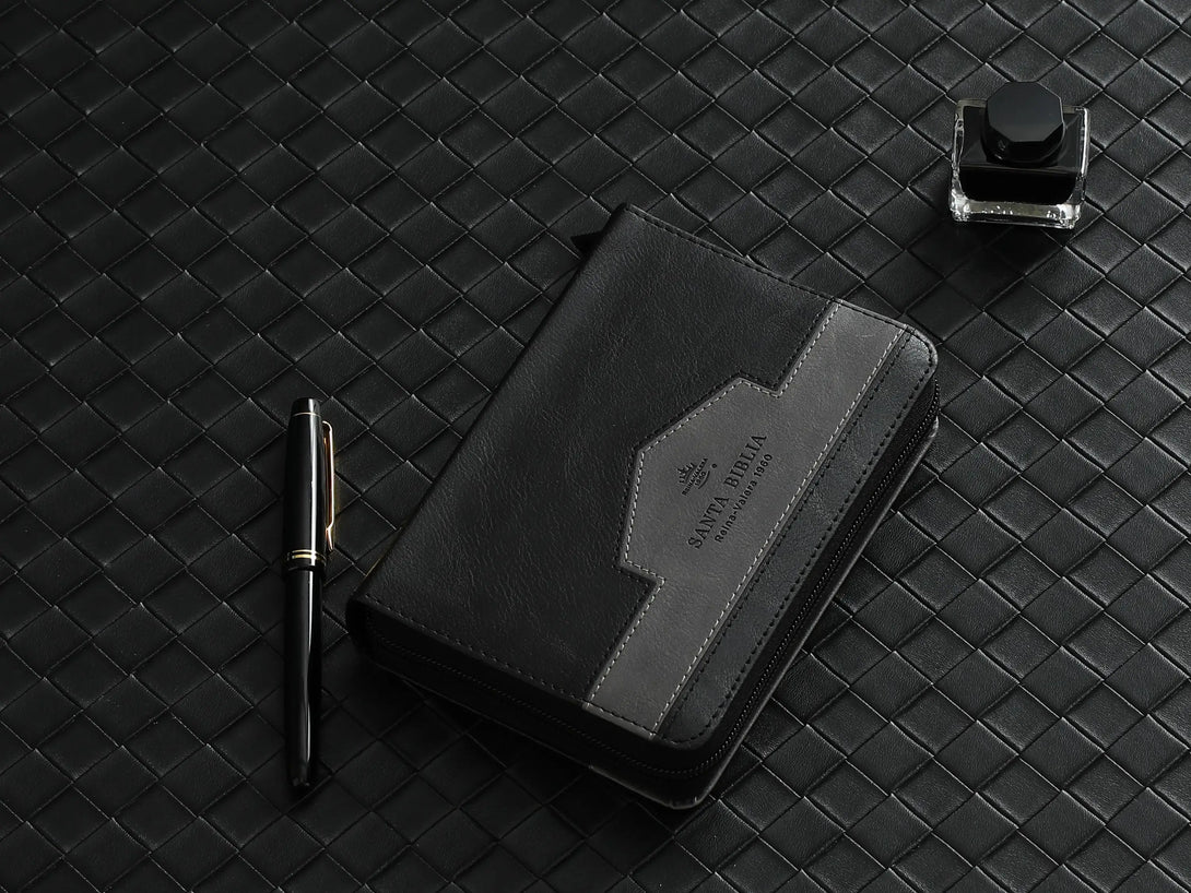 Biblia RVR60 025czti Elegante negro/gris - Biblias