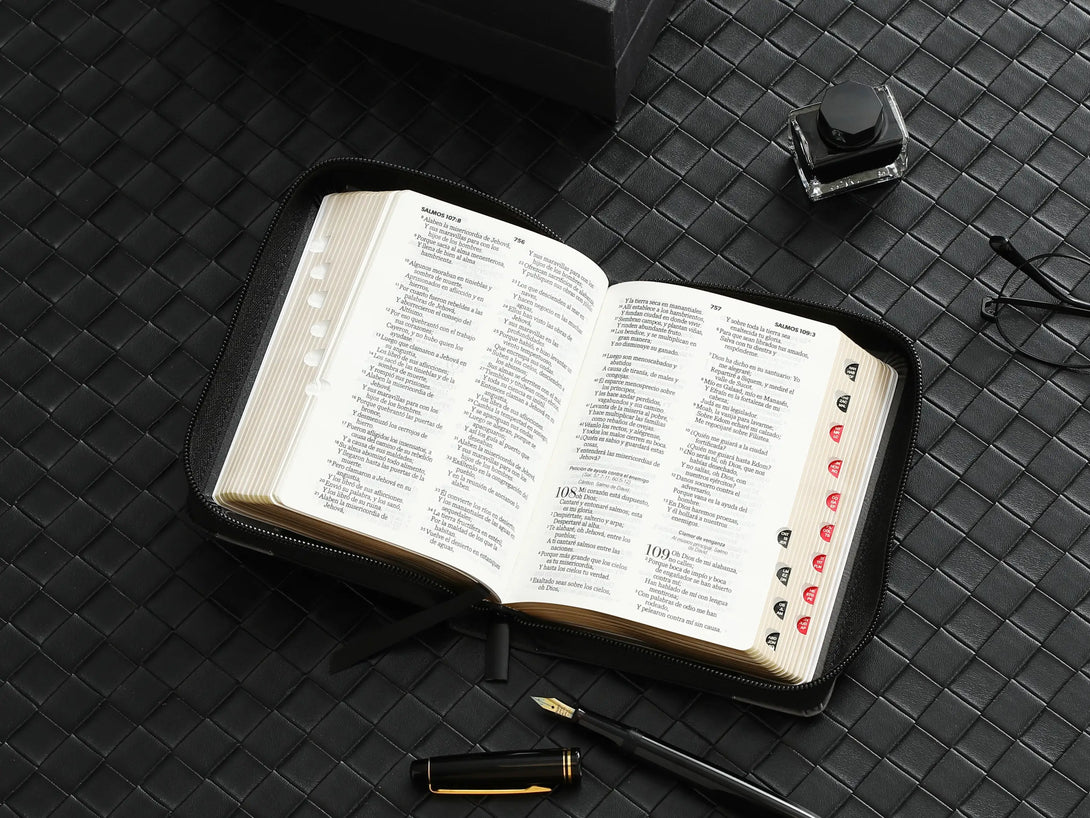 Biblia RVR60 025czti Elegante negro/gris - Biblias