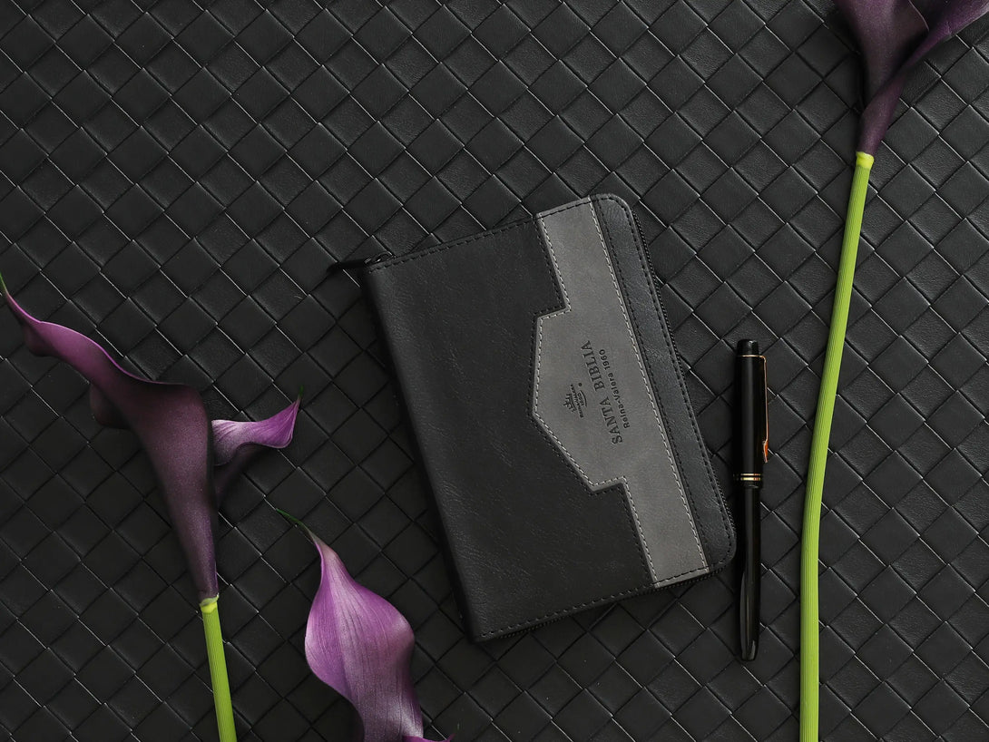 Biblia RVR60 025czti Elegante negro/gris - Biblias
