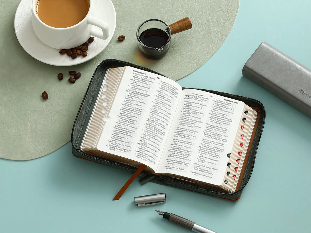 Biblia RVR60 025czti Elegante verde/café - Biblias