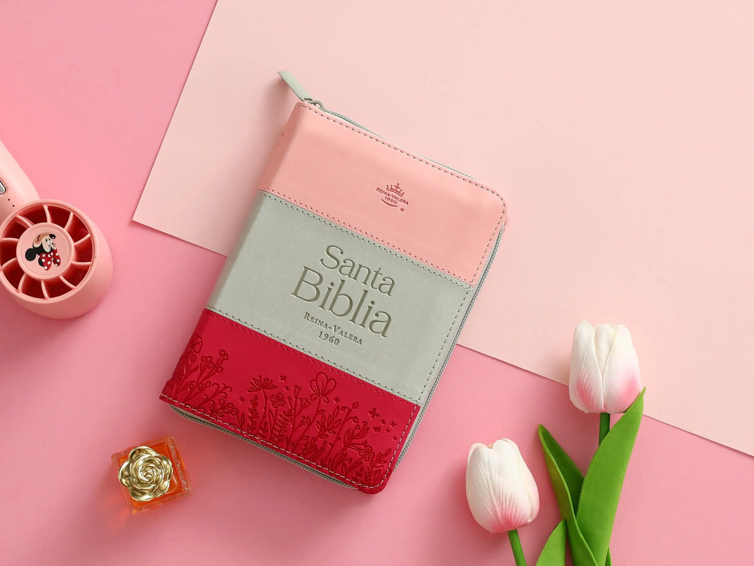 Biblia RVR60 025czti Tricolor Rosa/blanco/fucsia - Biblias