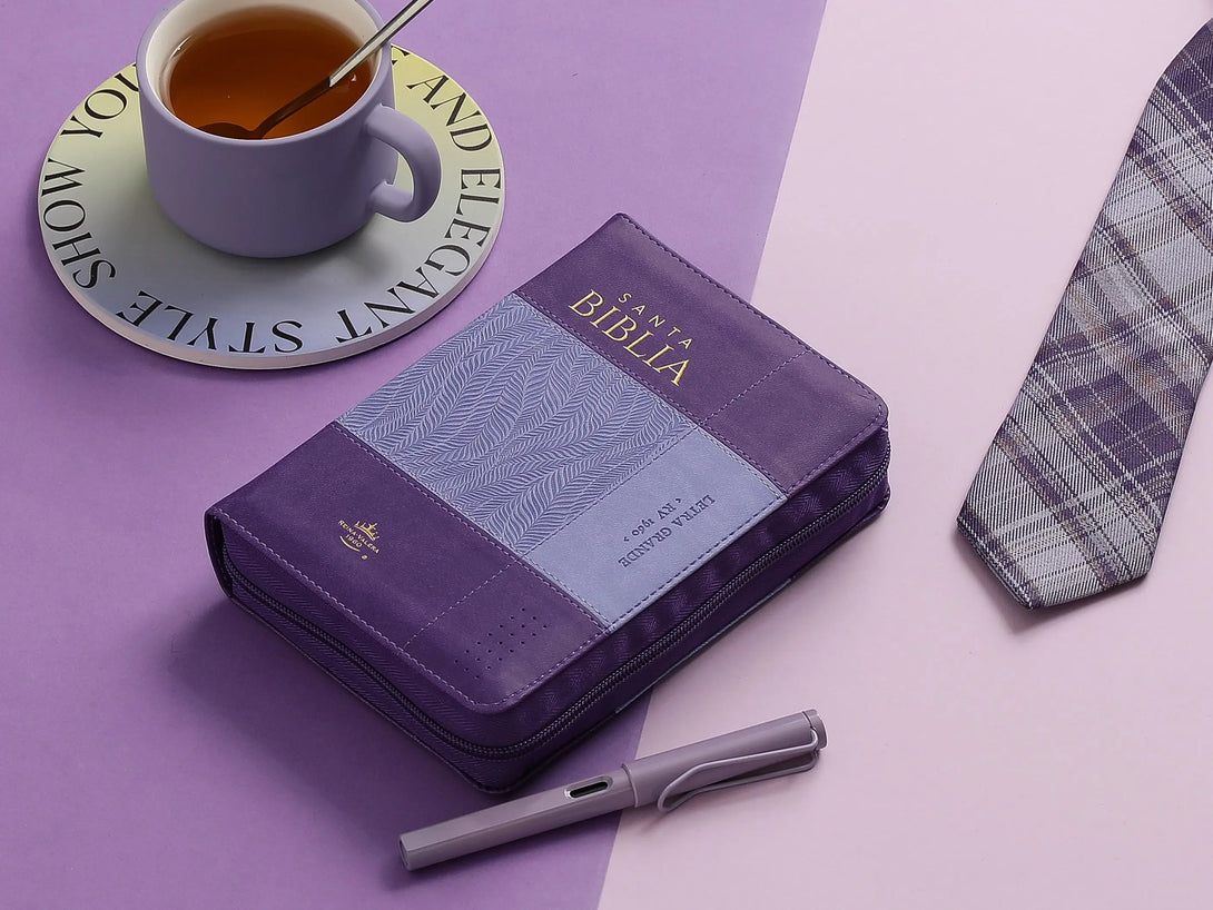 Biblia RVR60 035czti PJR i/piel bicolor lila/lila - Biblias