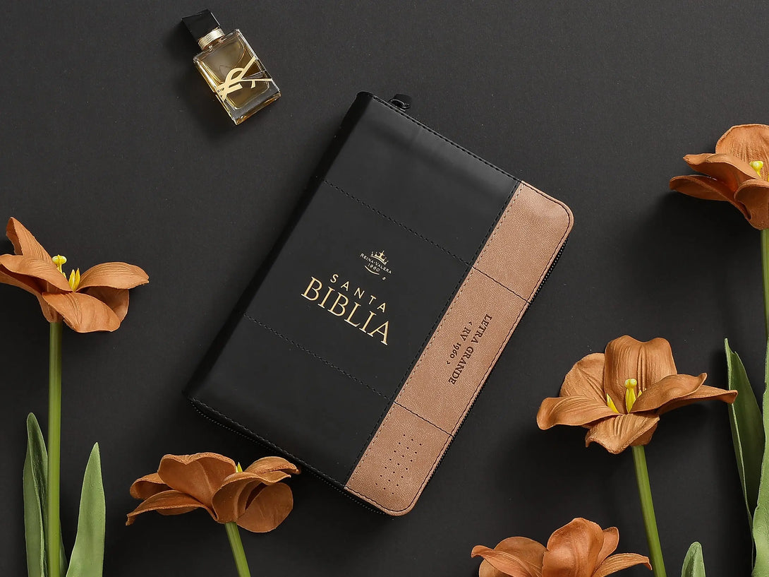 Biblia RVR60 035czti PJR i/piel bicolor negro/café - Biblias