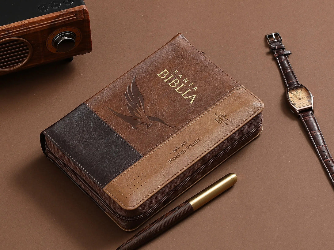 Biblia RVR60 035czti PJR i/piel tricolor café/café/café