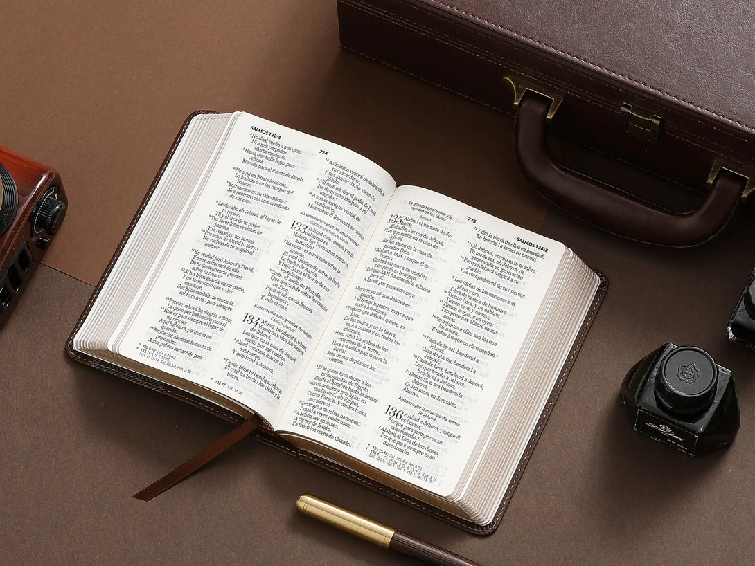 Biblia RVR60 045c PJR 10 pts Geométrico café - Biblias