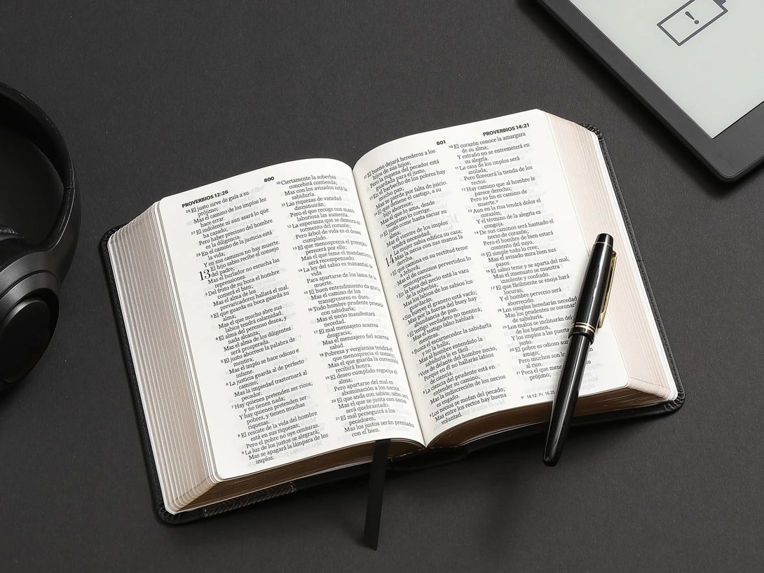 Biblia RVR60 045c PJR 10 pts Geométrico negro - Biblias