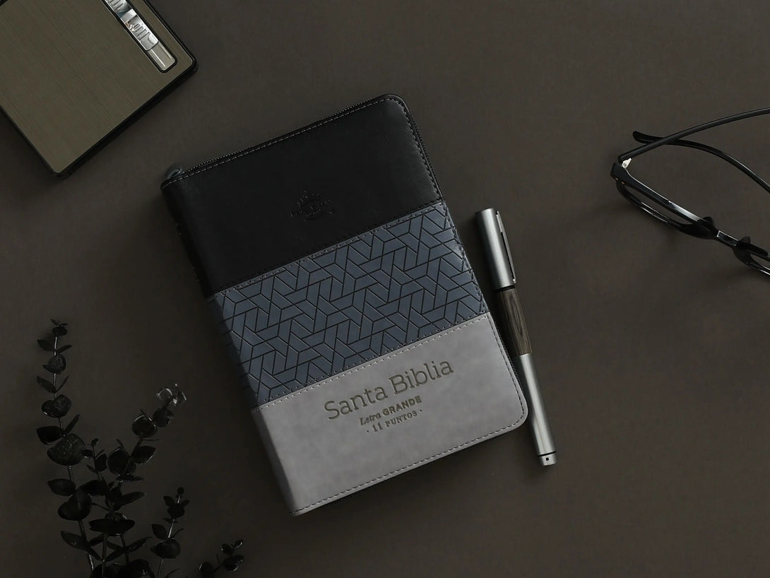 Biblia RVR60 045czti LG PJR Tricolor Negro/Gris/Gris