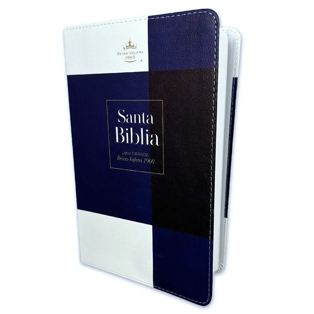 Biblia RVR60 065LG c Supreme Blanco/azul - Biblias
