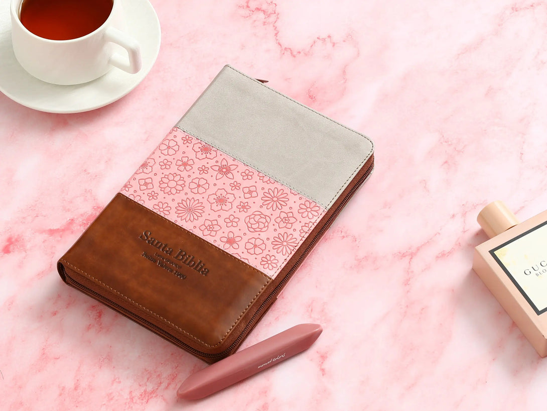Biblia RVR60 065LG czti Tricolor Gris/Rosa/marrÃ³n - Biblias