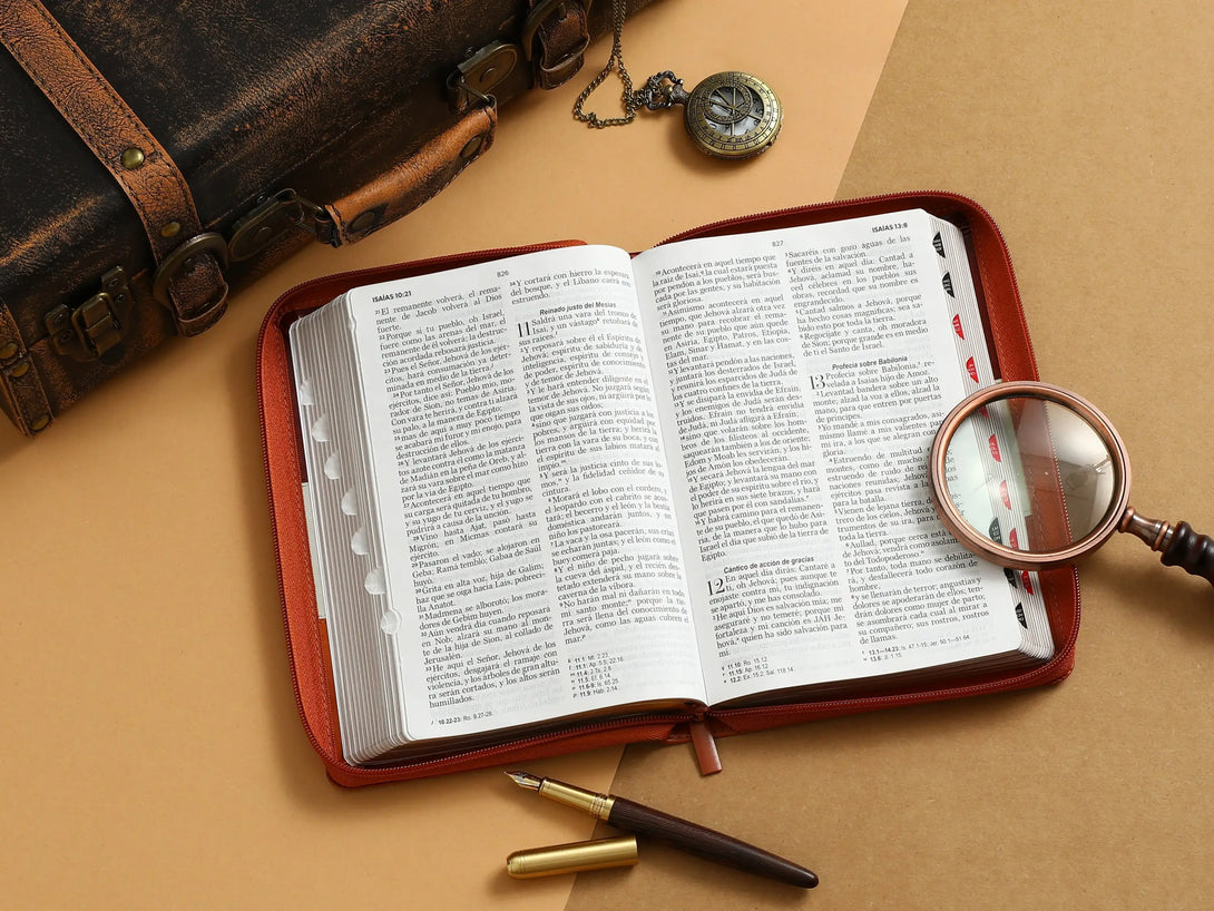 Biblia RVR60 065LG czti Tricolor MarrÃ³n/Beige/cafÃ©