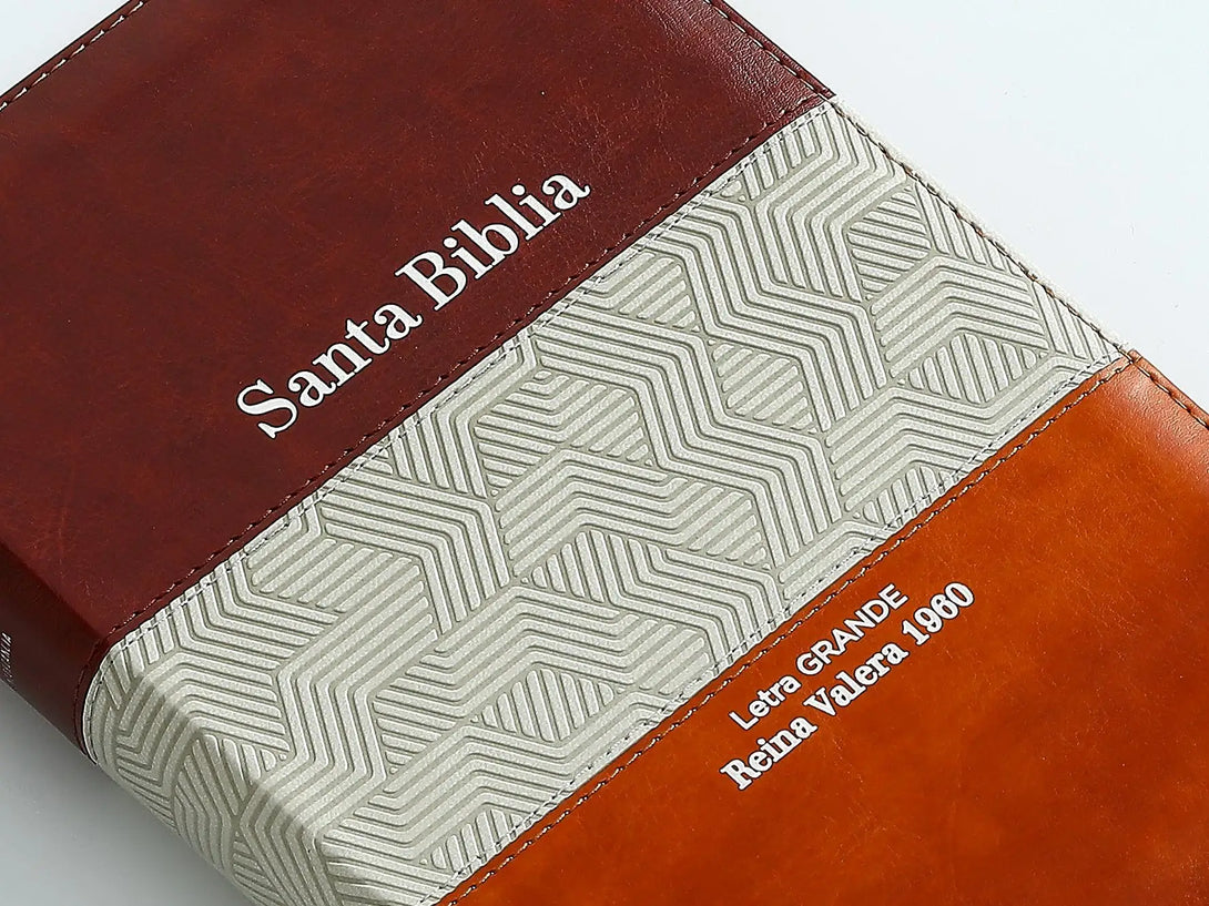 Biblia RVR60 065LG czti Tricolor MarrÃ³n/Beige/cafÃ©