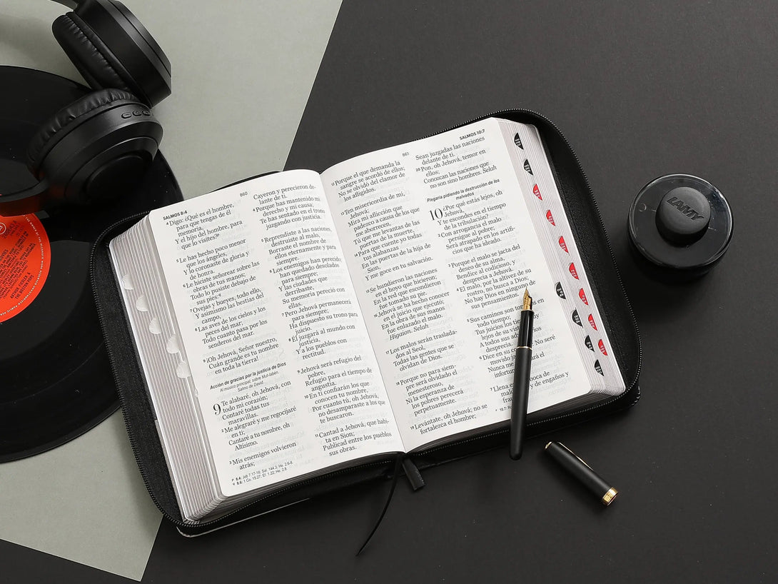 Biblia RVR60 068 czti ColecciÃ³n Iconic negro/gris/gris