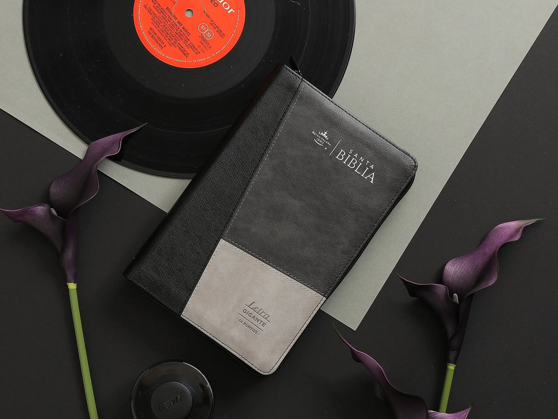 Biblia RVR60 068 czti ColecciÃ³n Iconic negro/gris/gris