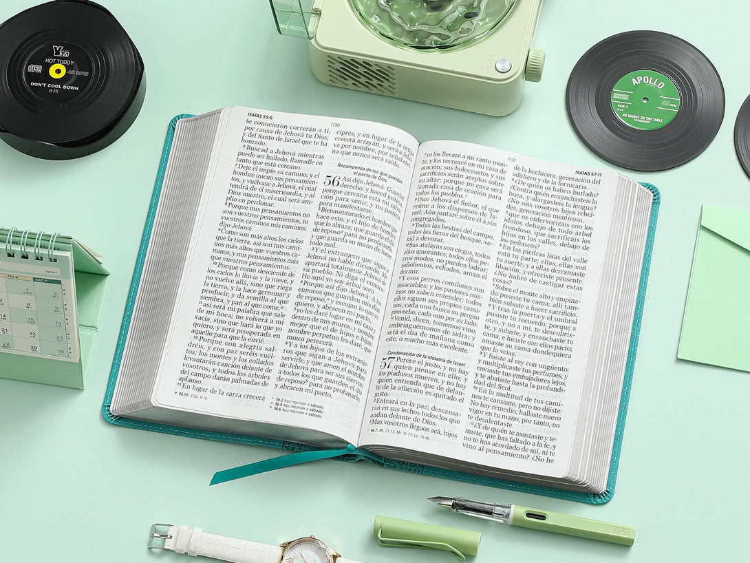 Biblia RVR60 068c LGi ColecciÃ³n Corinto Turquesa - Biblias