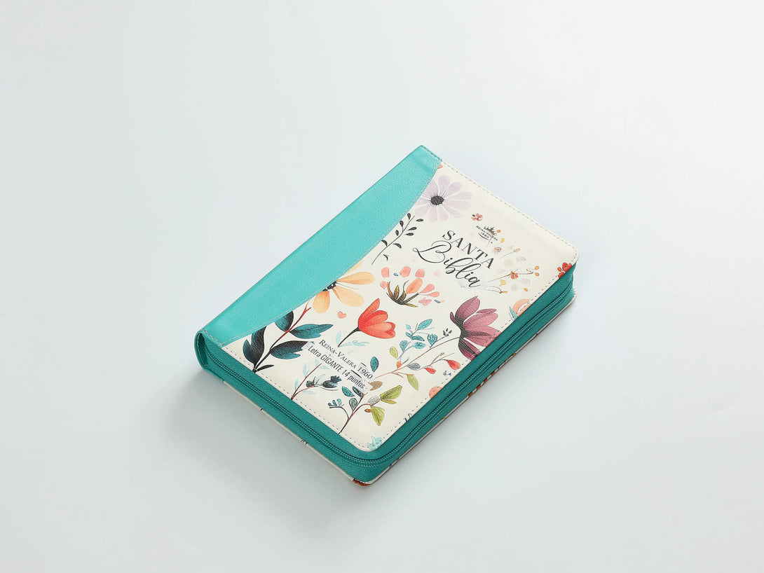 Biblia RVR60 068czti PJR CP jardín turquesa - Biblias