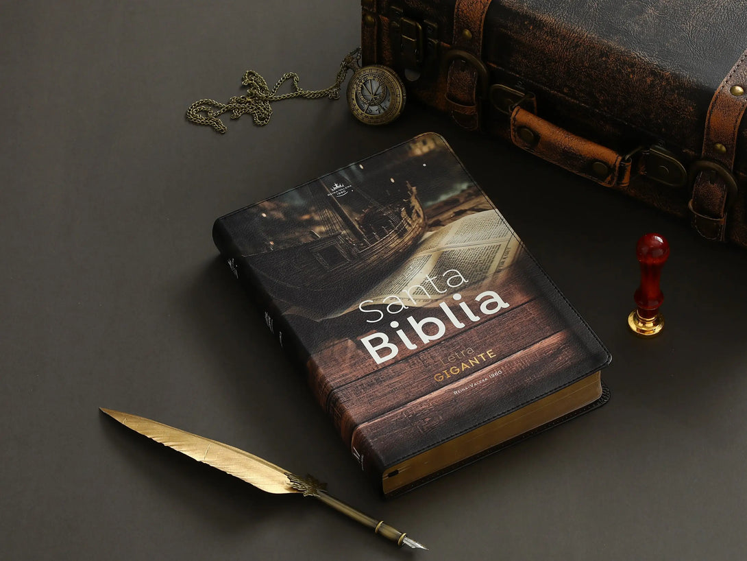 Biblia RVR60 085c LG PJR Barco sobre libro - Biblias