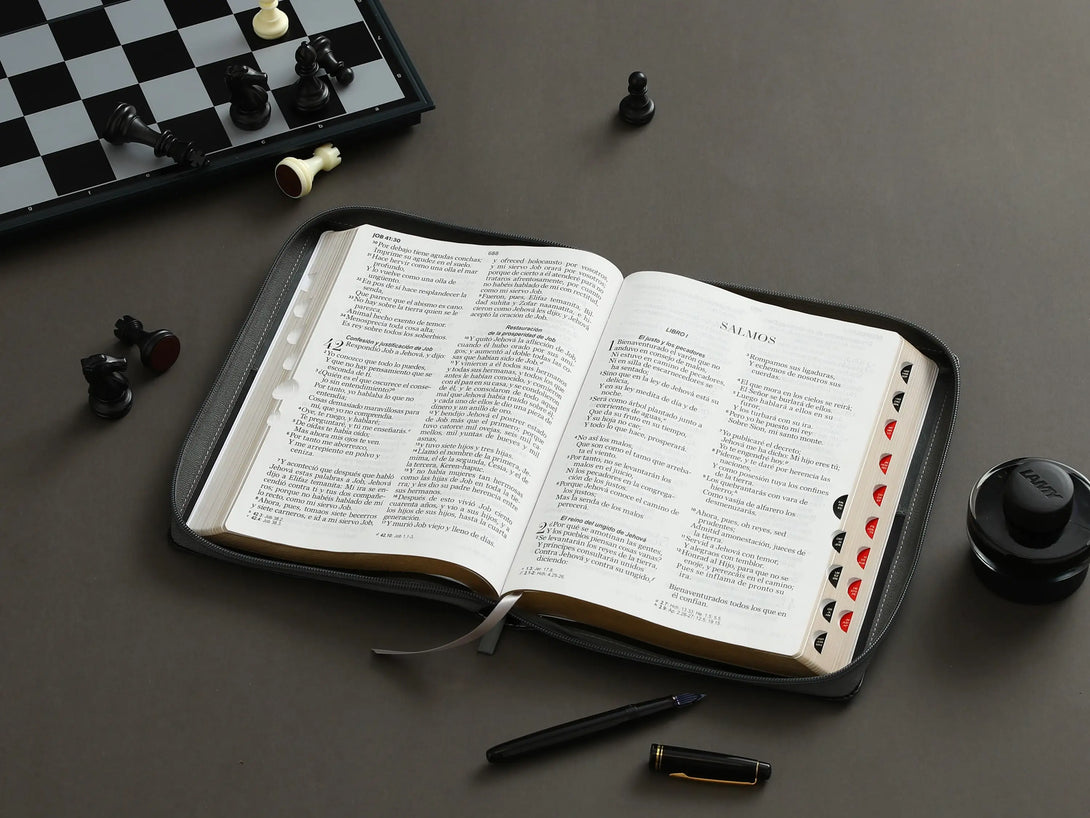 Biblia RVR60 085czti Lgi PJR negro/gris LeÃ³n - Biblias