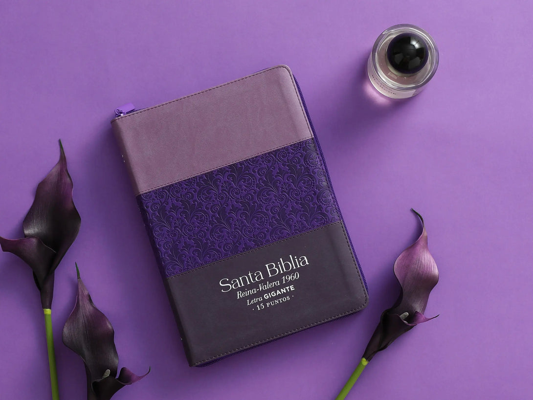 Biblia RVR60 085czti LGi PJR Tricolor lila/morado/negro