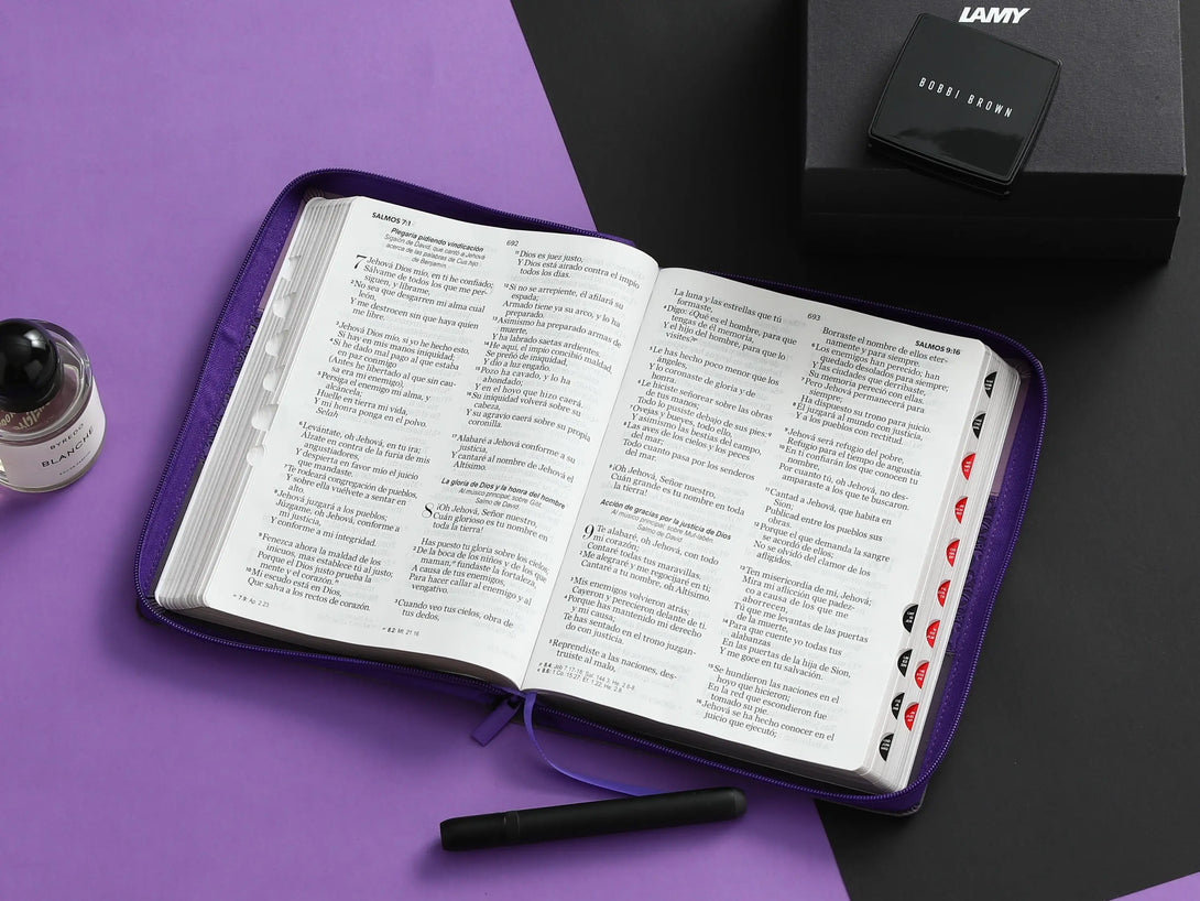 Biblia RVR60 085czti LGi PJR Tricolor lila/morado/negro