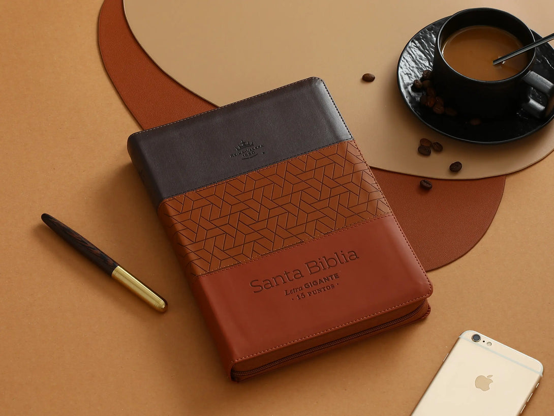 Biblia RVR60 085czti LGi PJR Tricolor MarrÃ³n/cafÃ©