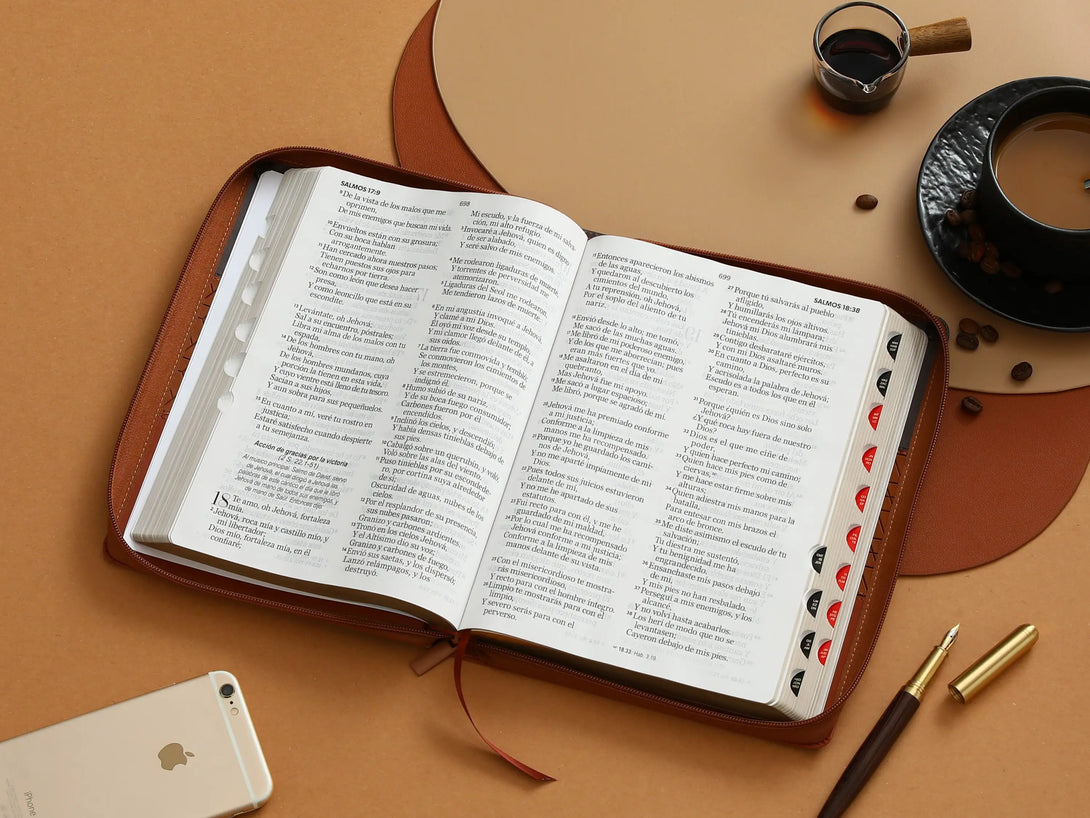 Biblia RVR60 085czti LGi PJR Tricolor MarrÃ³n/cafÃ©
