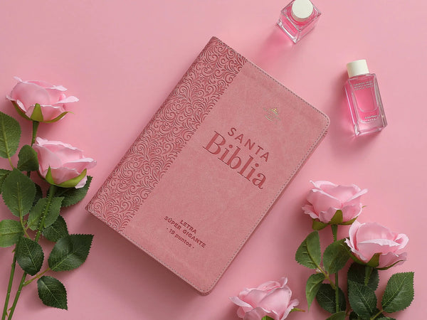 Biblia RVR60 088c LSGi Rosa Floral - Biblias