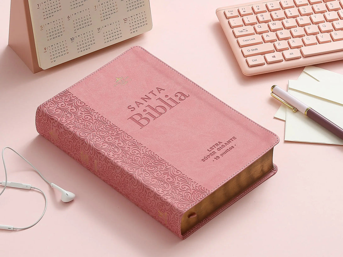 Biblia RVR60 088cti LSGi Rosa Floral - Biblias