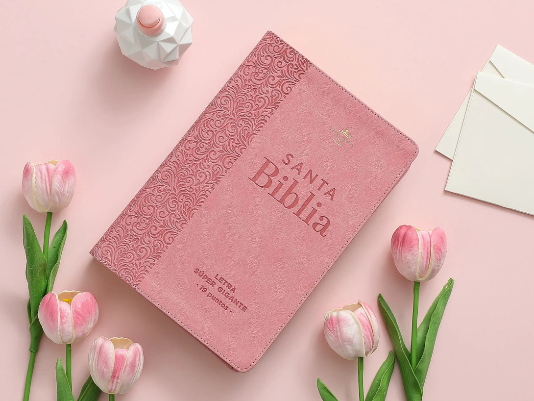 Biblia RVR60 088cti LSGi Rosa Floral - Biblias