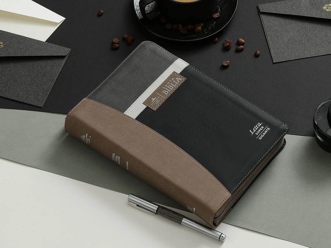 Biblia RVR60 088czti LSGi Tech Dot Negro/café/Beige