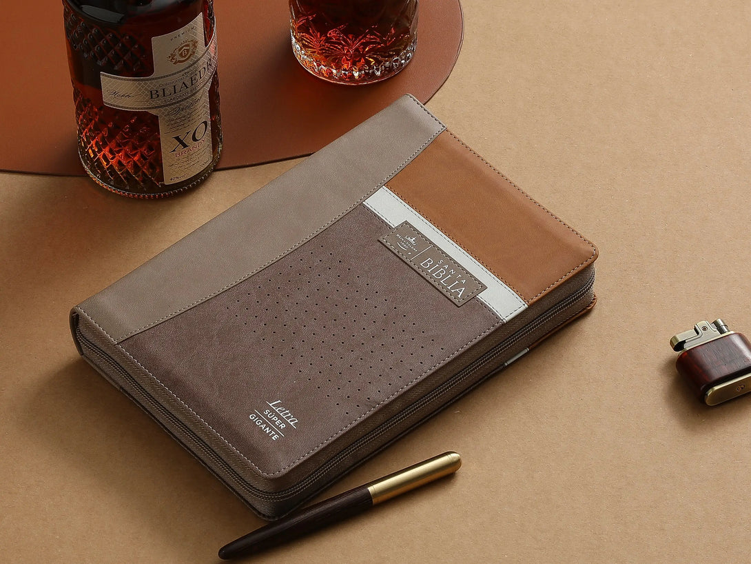 Biblia RVR60 088czti LSGi Tech Dot Negro/café/café Beige