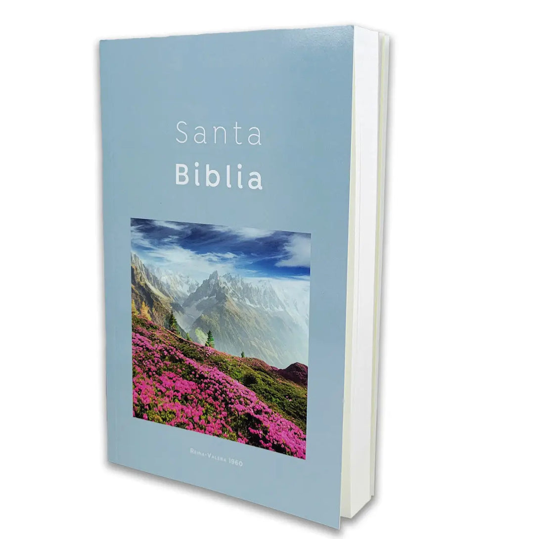 Biblia RVR60 Tamaño Manual - ECO paperback azul diseño
