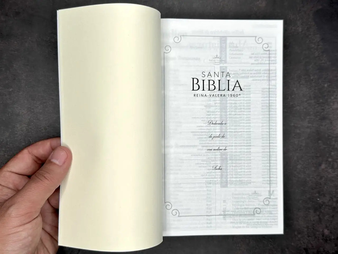 Biblia RVR60 Tamaño Manual - ECO paperback rosa diseño flor