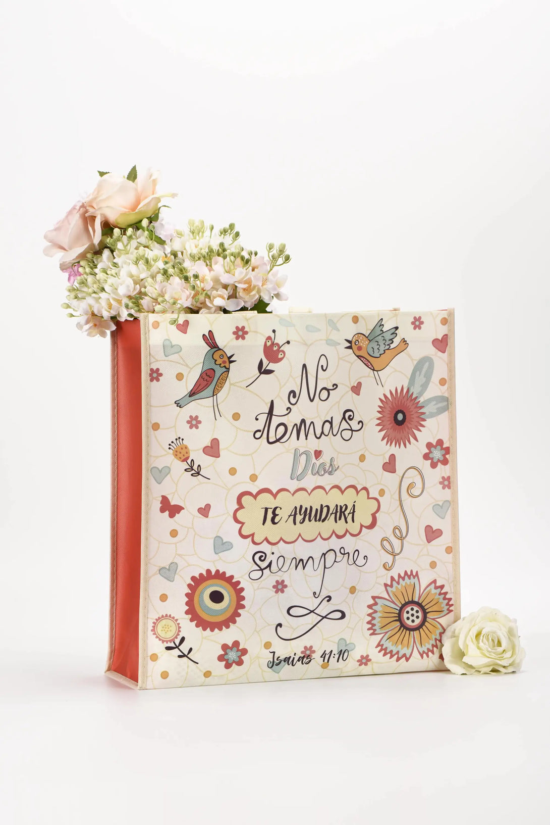 Bolsa Tote bag grande a todo color. Dios te ayudará siempre