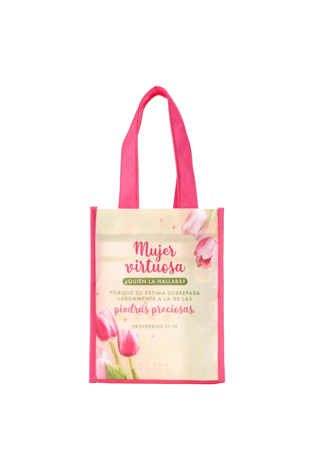 Bolsa Tote bag pequeña a todo color. Mujer Virtuosa