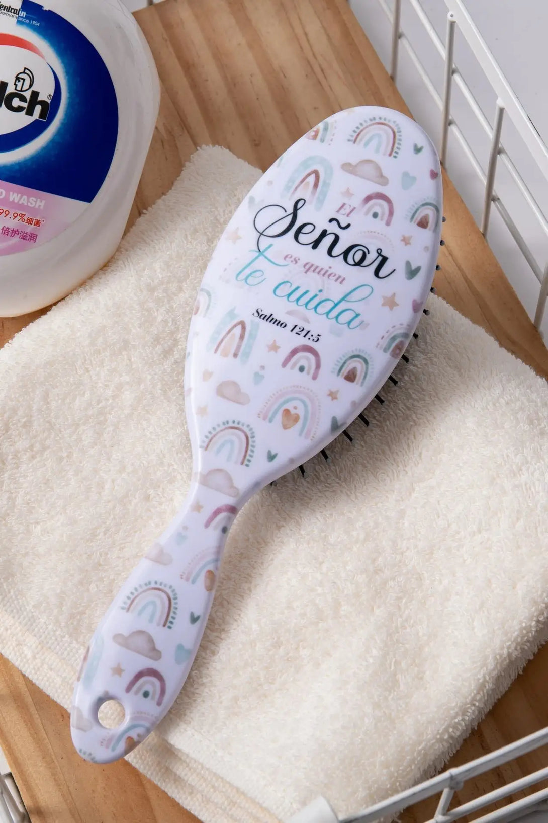 Cepillo de pelo. El Señor te cuida