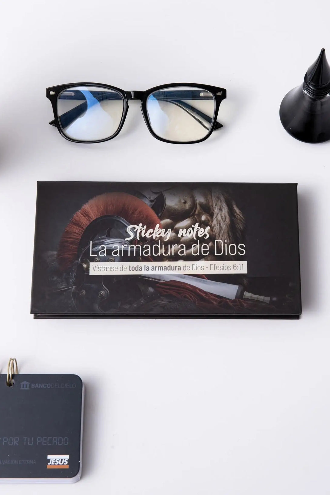 Estuche de sticky notes. Armadura de Dios