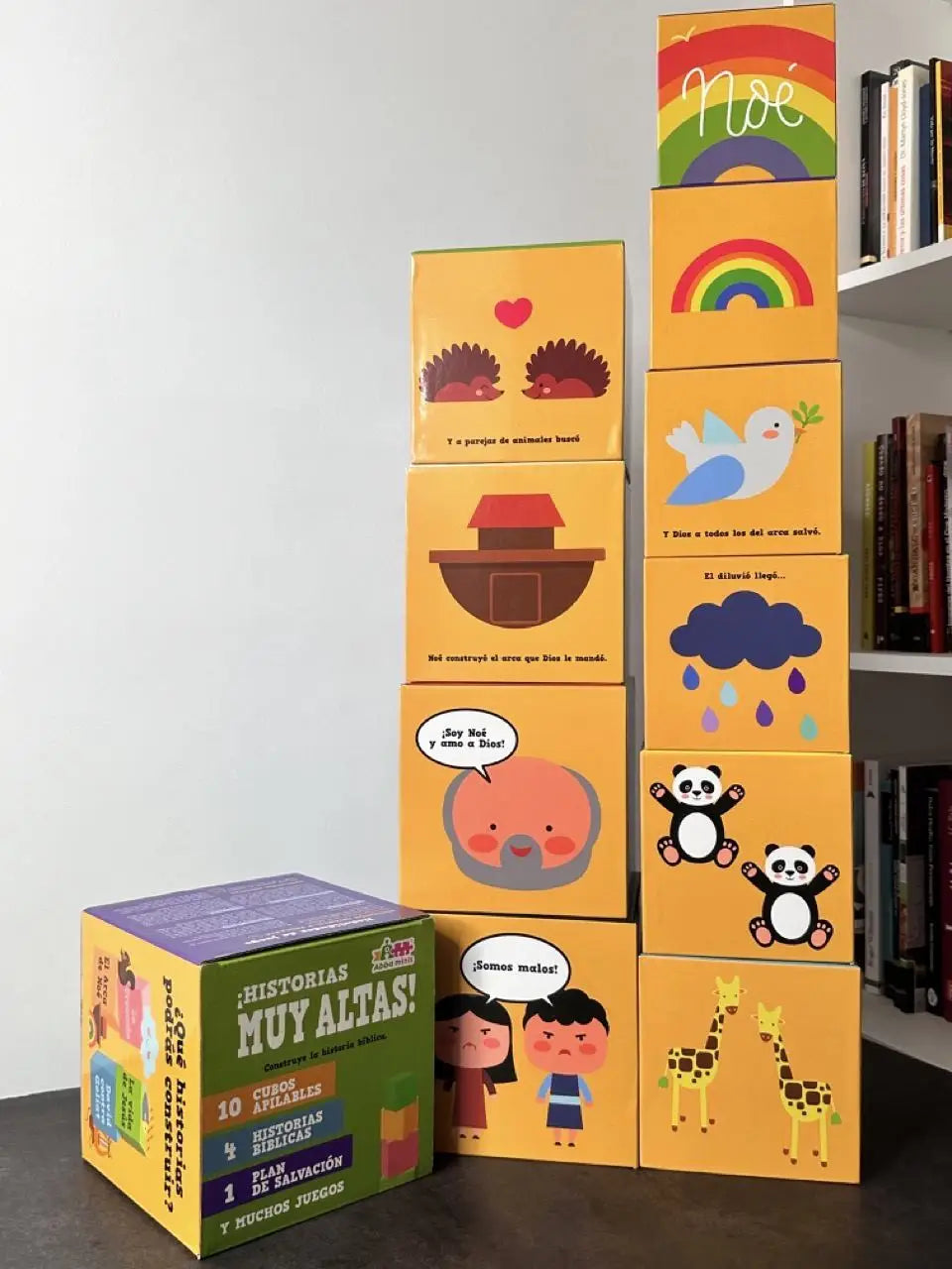 Juego de Cubos Apilables Grandes Historias de la Biblia